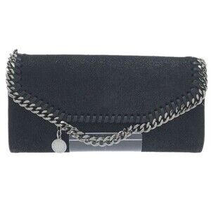 Stella McCartney Long Wallet Falabella Shaggy Suede Style No. 391835-W9132-1000